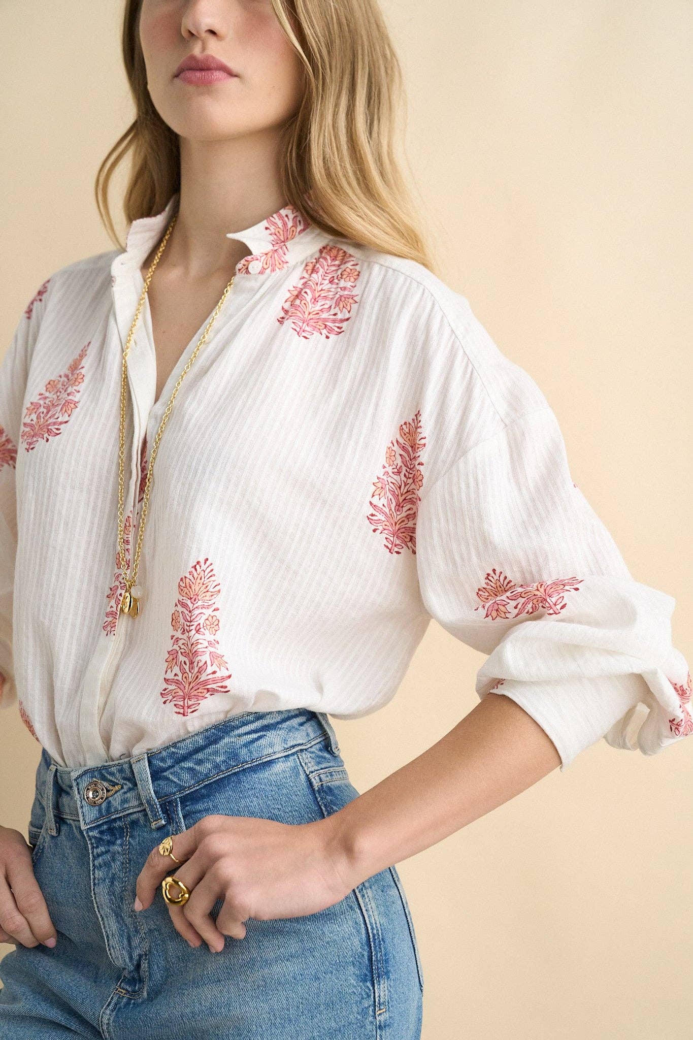 Alexa blouse off white - ACME FINE GOODS