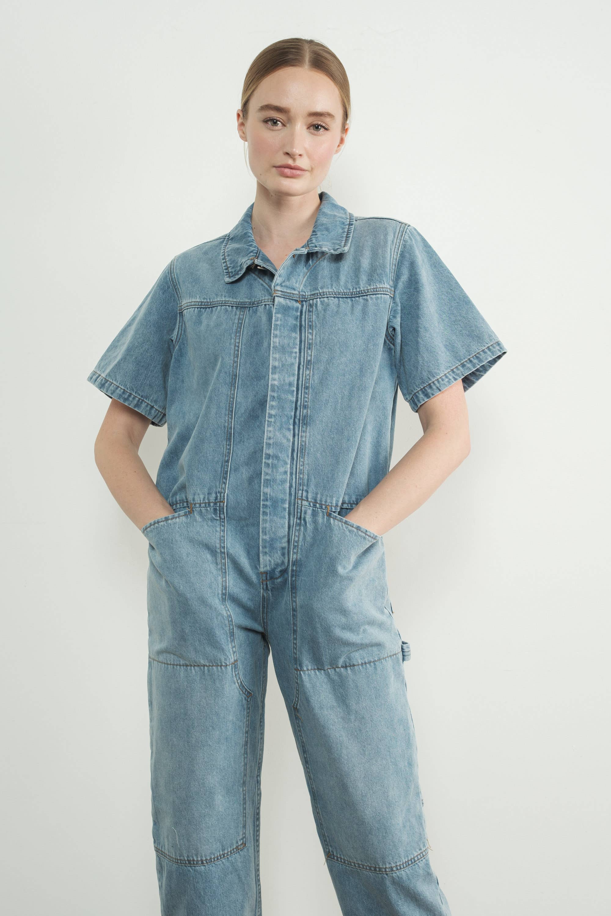 Vintage Style Denim Jumpsuit - ACME FINE GOODS