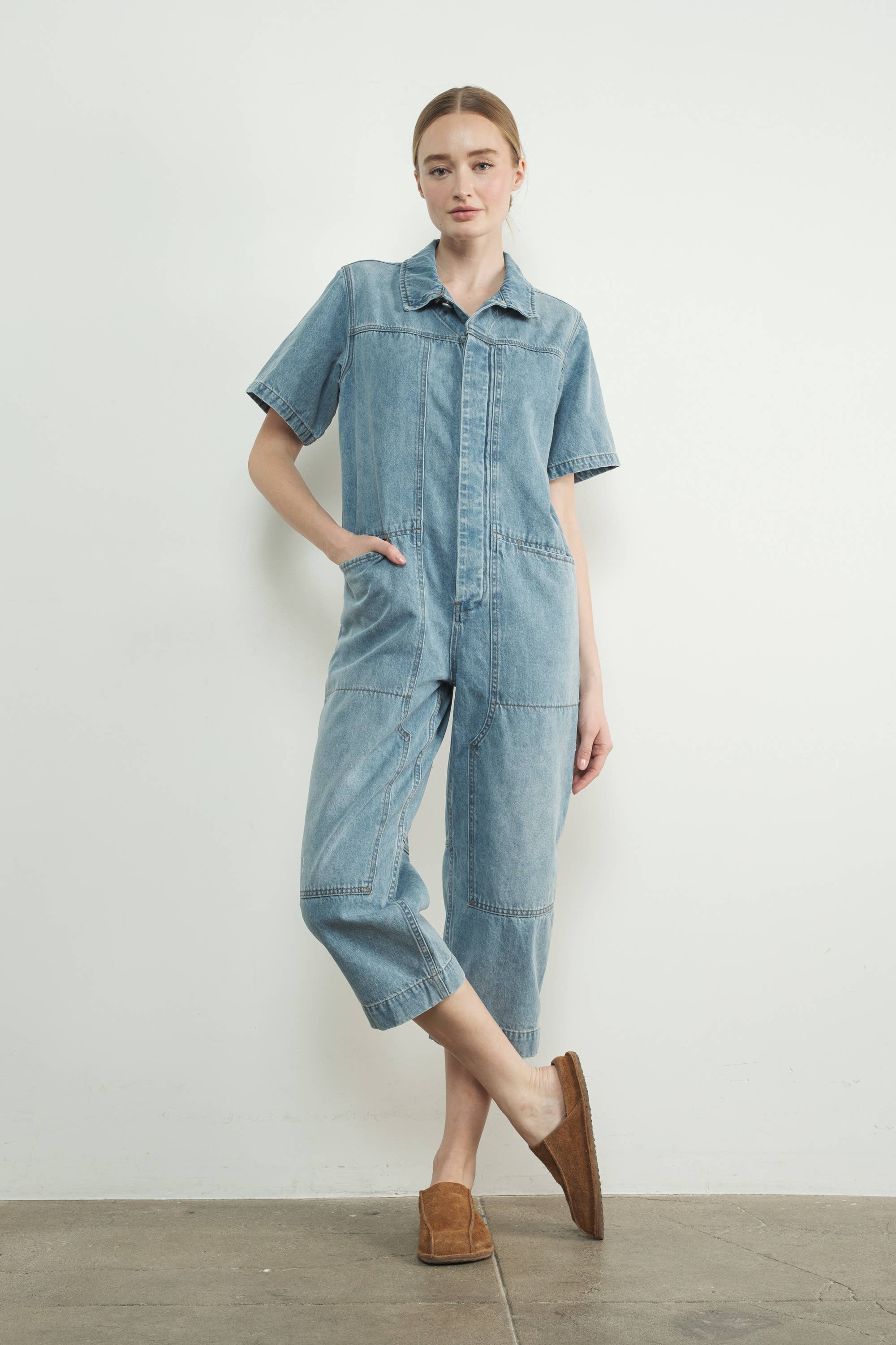 Vintage Style Denim Jumpsuit - ACME FINE GOODS