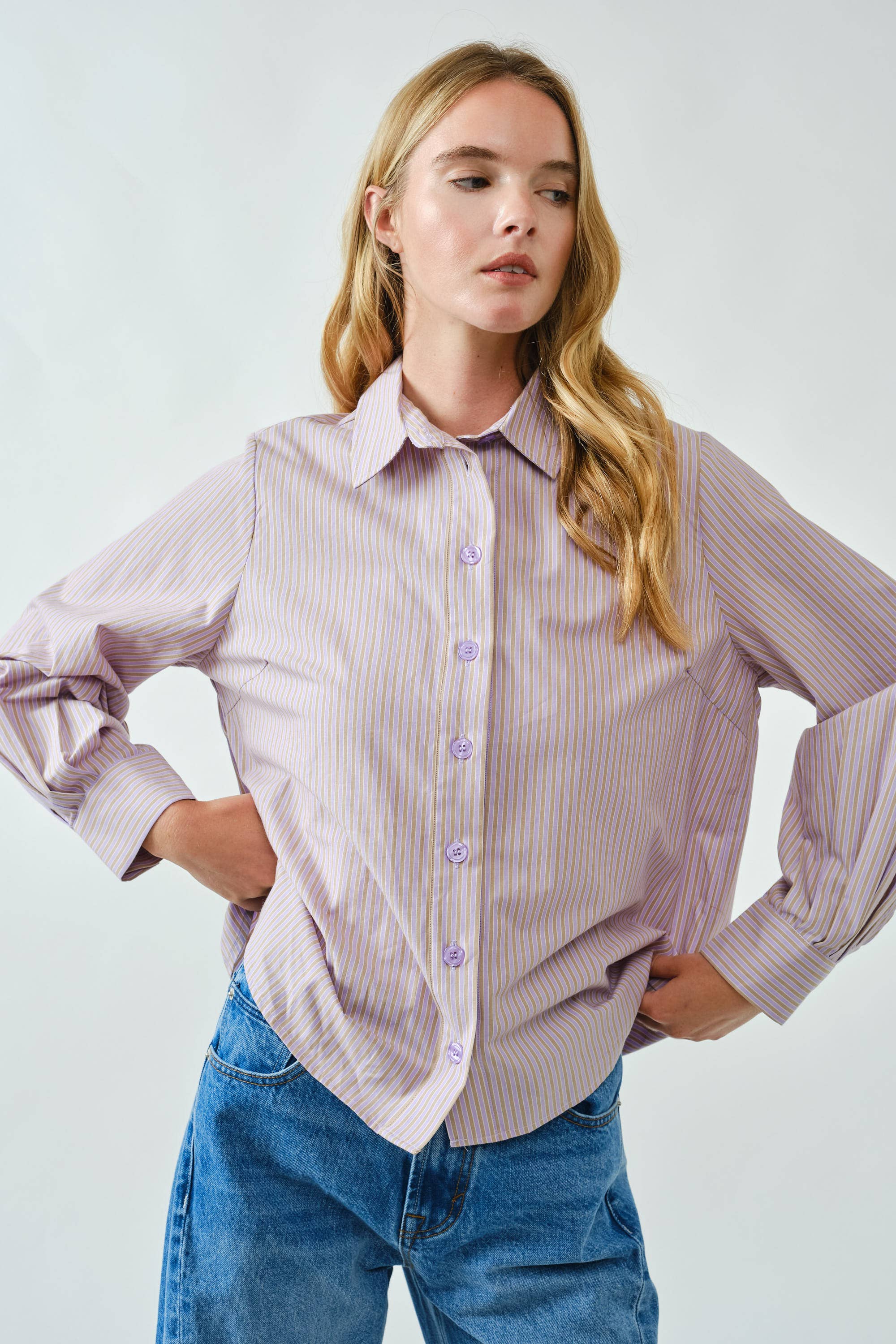 Soft striped button shirt - ACME FINE GOODS