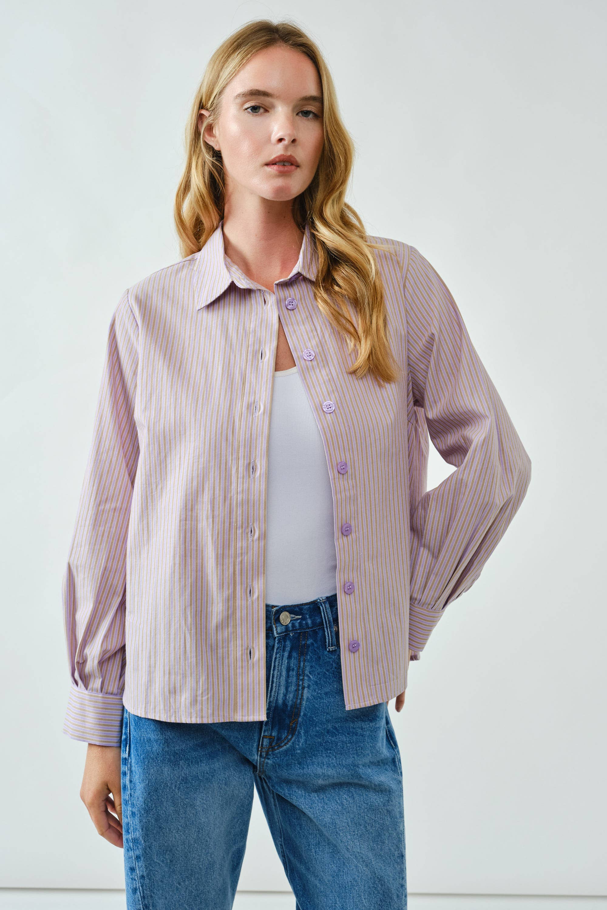 Soft striped button shirt - ACME FINE GOODS