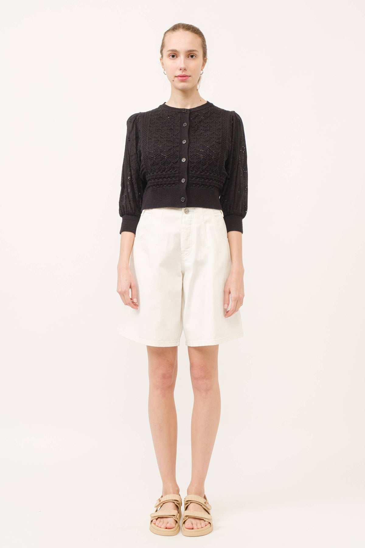 Eyelet Cardigan