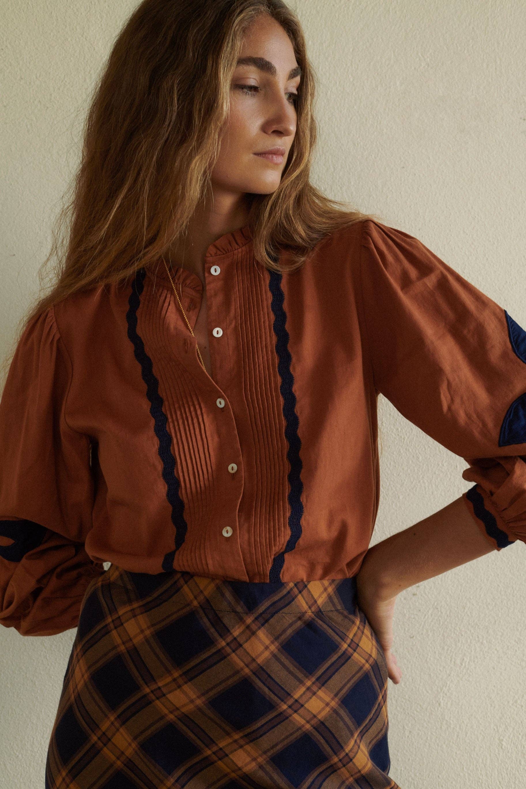 Leonor Blouse Caramel - ACME FINE GOODS
