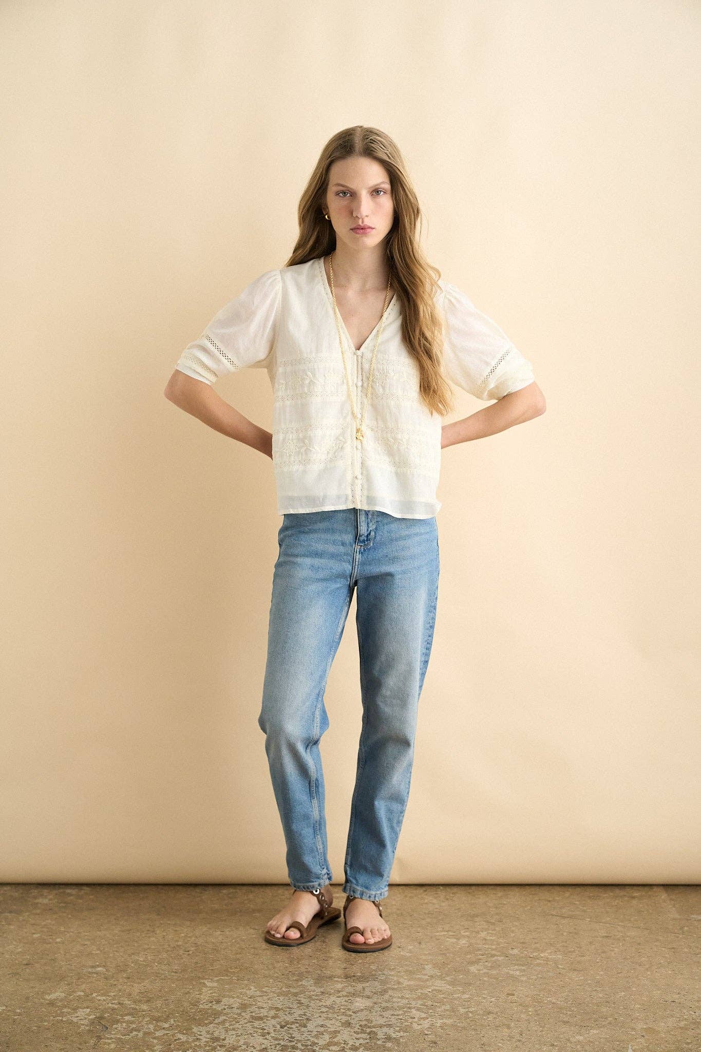 Kala blouse ecru - ACME FINE GOODS