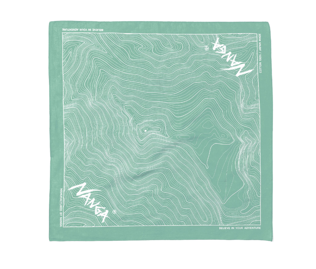 Parbat Contour Map Bandana - ACME FINE GOODS