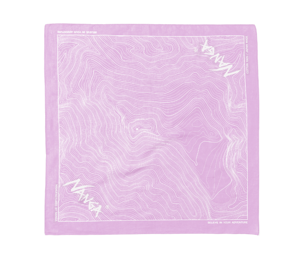 Parbat Contour Map Bandana - ACME FINE GOODS