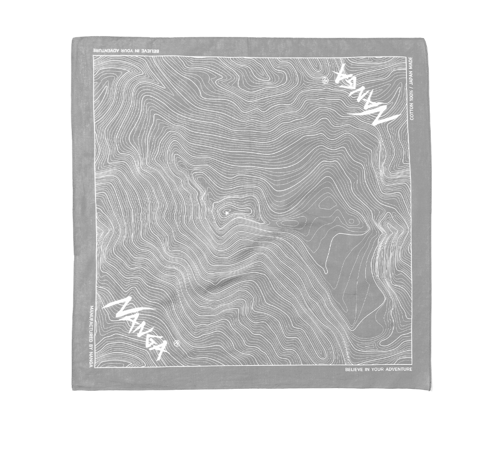Parbat Contour Map Bandana - ACME FINE GOODS