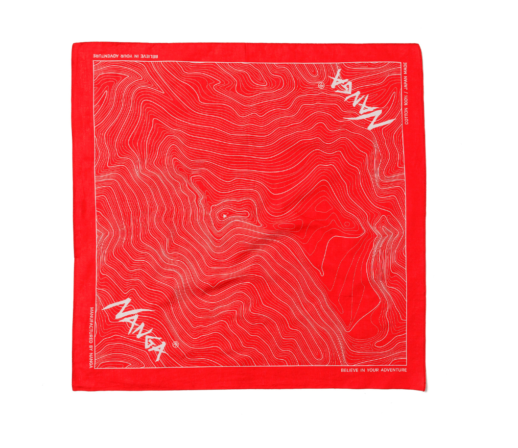 Parbat Contour Map Bandana - ACME FINE GOODS