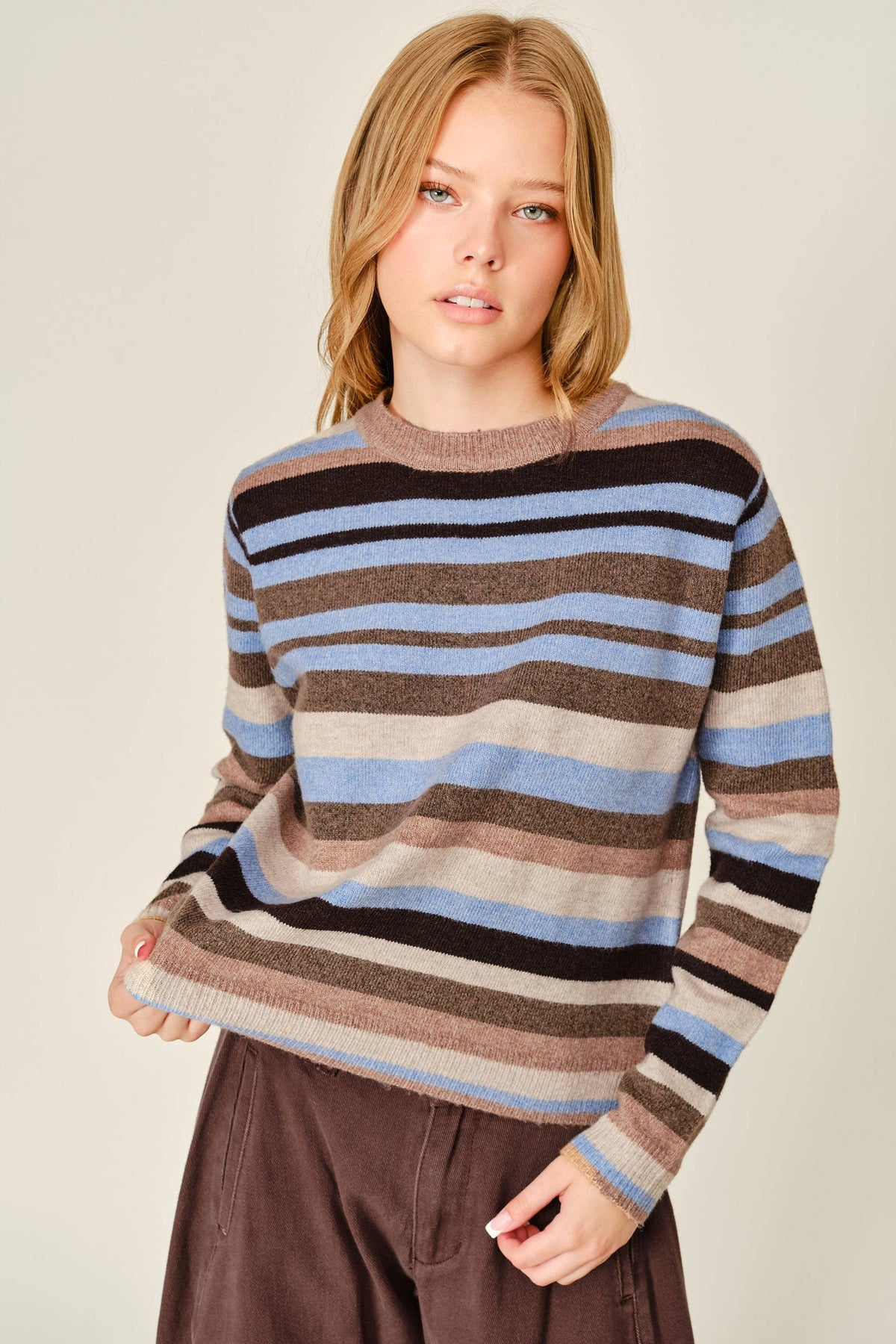 Cozy Striped Pullover - ACME FINE GOODS