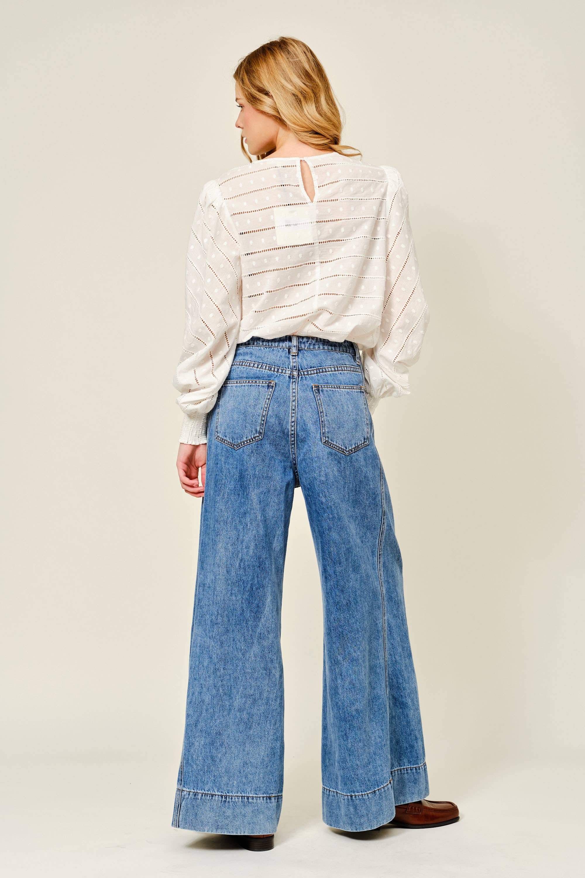 Embroidered Lace Blouse - ACME FINE GOODS