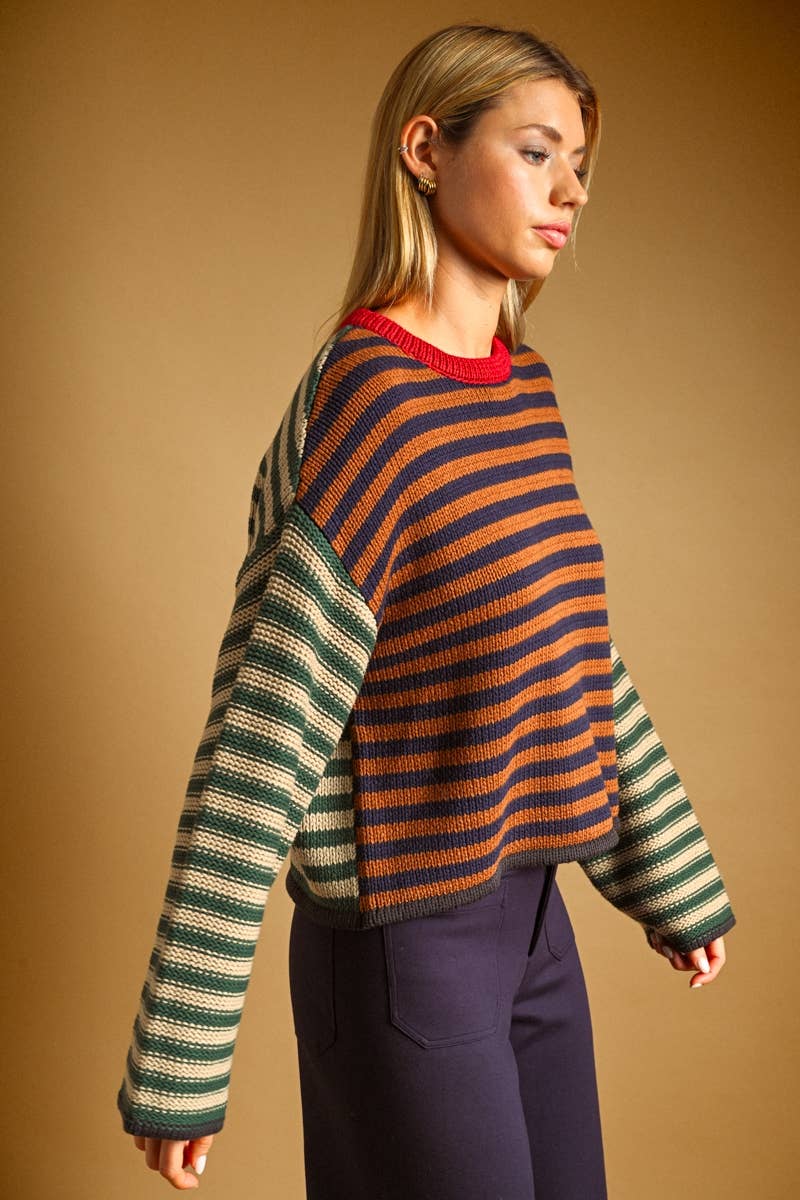 Striped Cotton Sweater