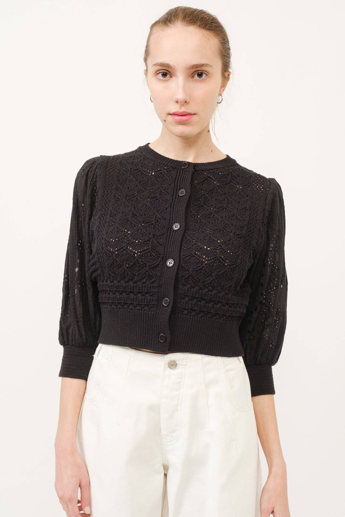 Eyelet Cardigan
