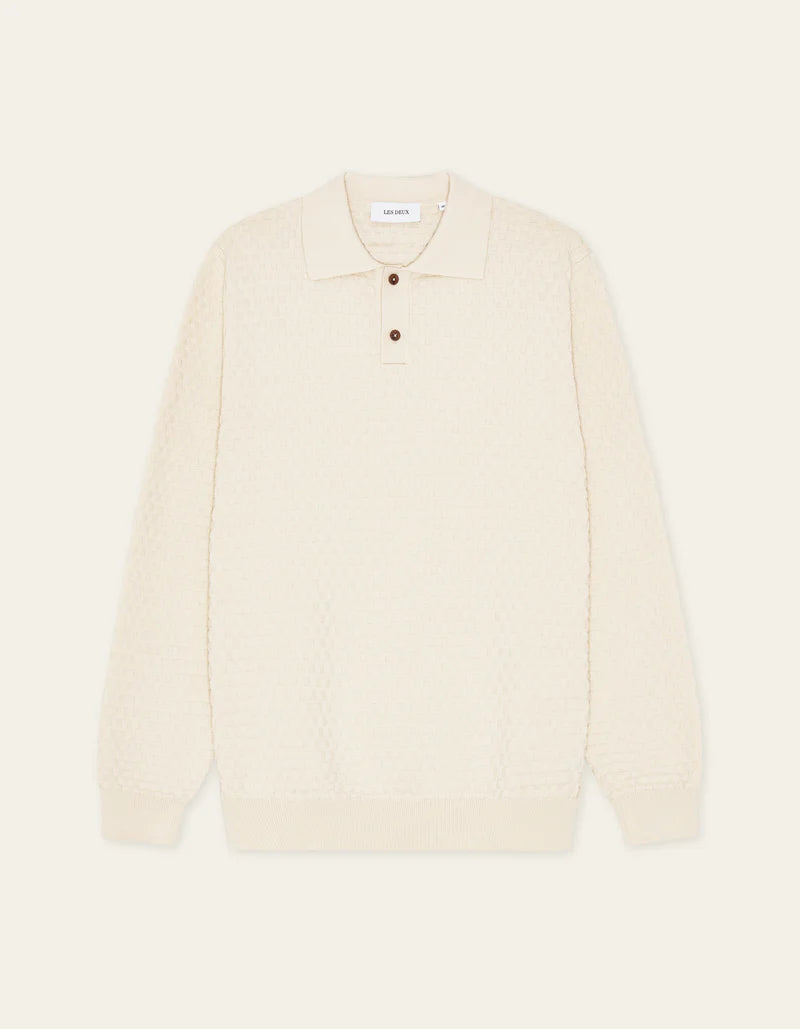 Billy Weave Knitted LS Polo - ACME FINE GOODS