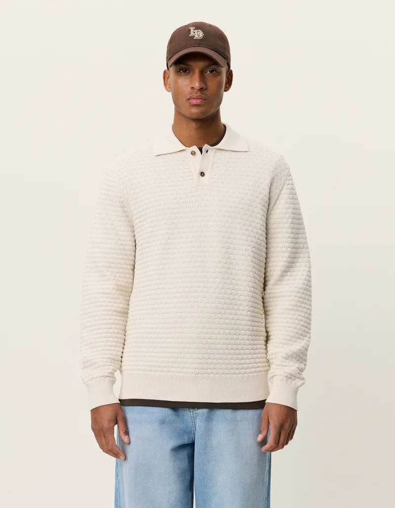 Billy Weave Knitted LS Polo - ACME FINE GOODS