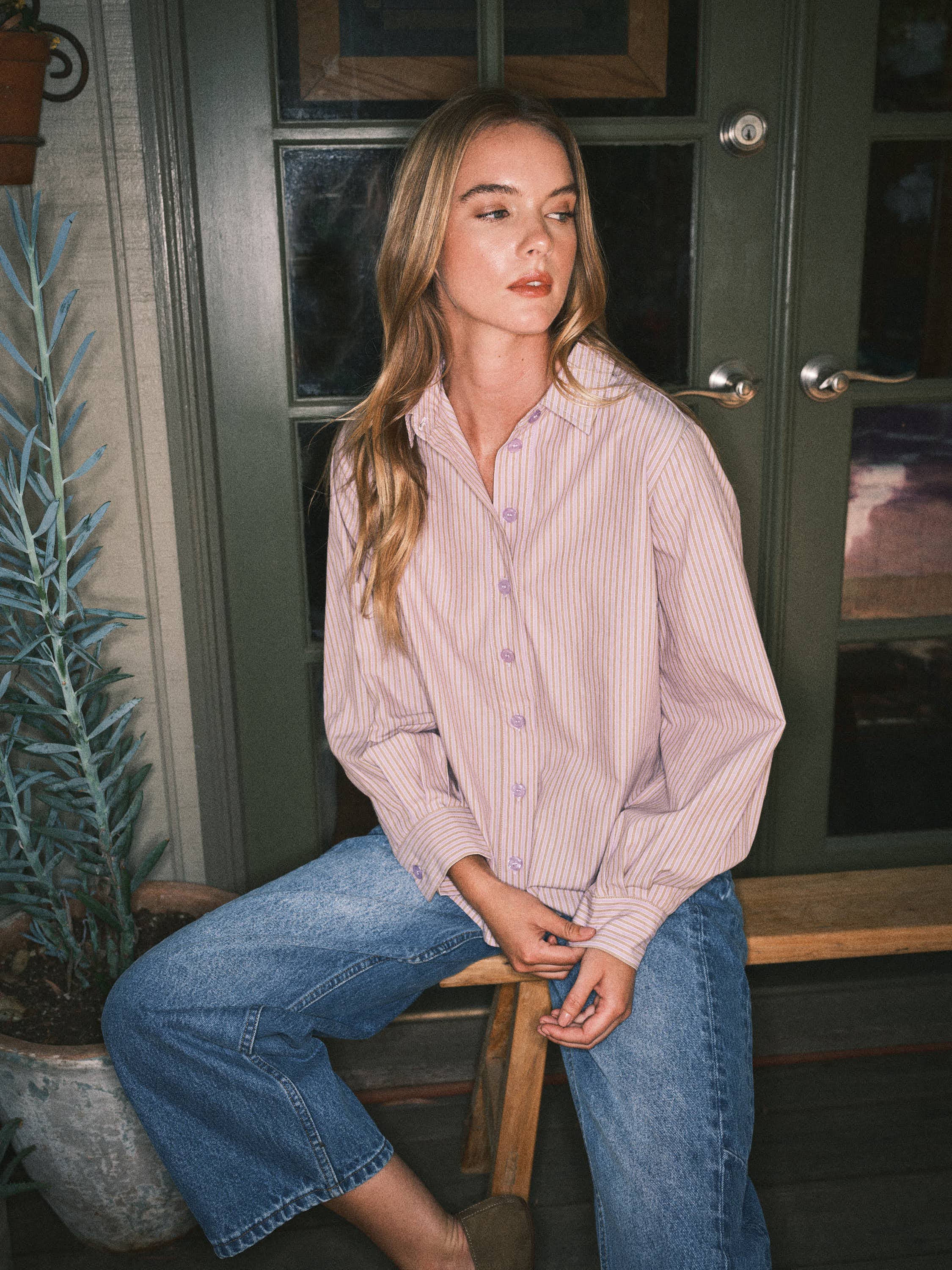 Soft striped button shirt - ACME FINE GOODS