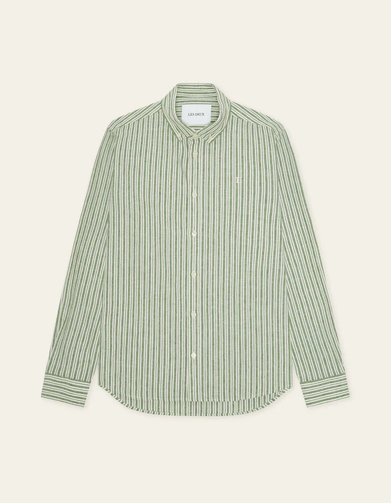 Stripe Cotton-Linen Shirt - ACME FINE GOODS