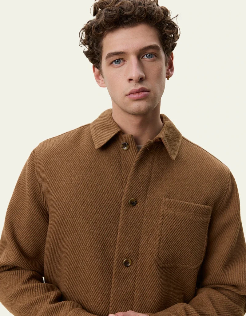 Twill Wool Overshirt