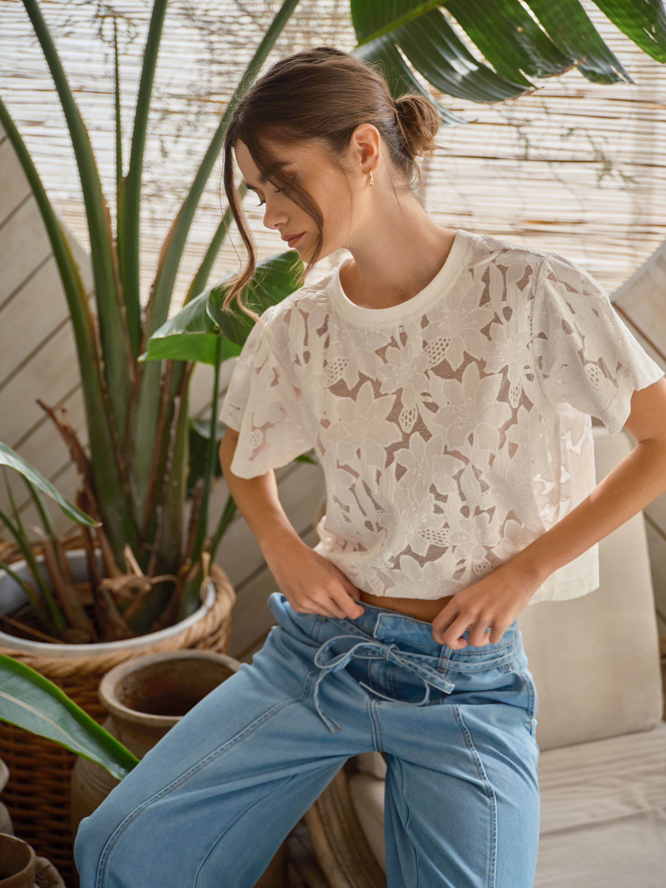 Floral Lace Tee