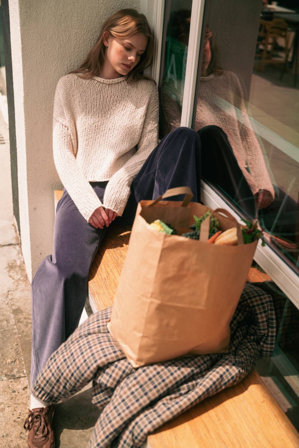 Rolled Hem Sweater