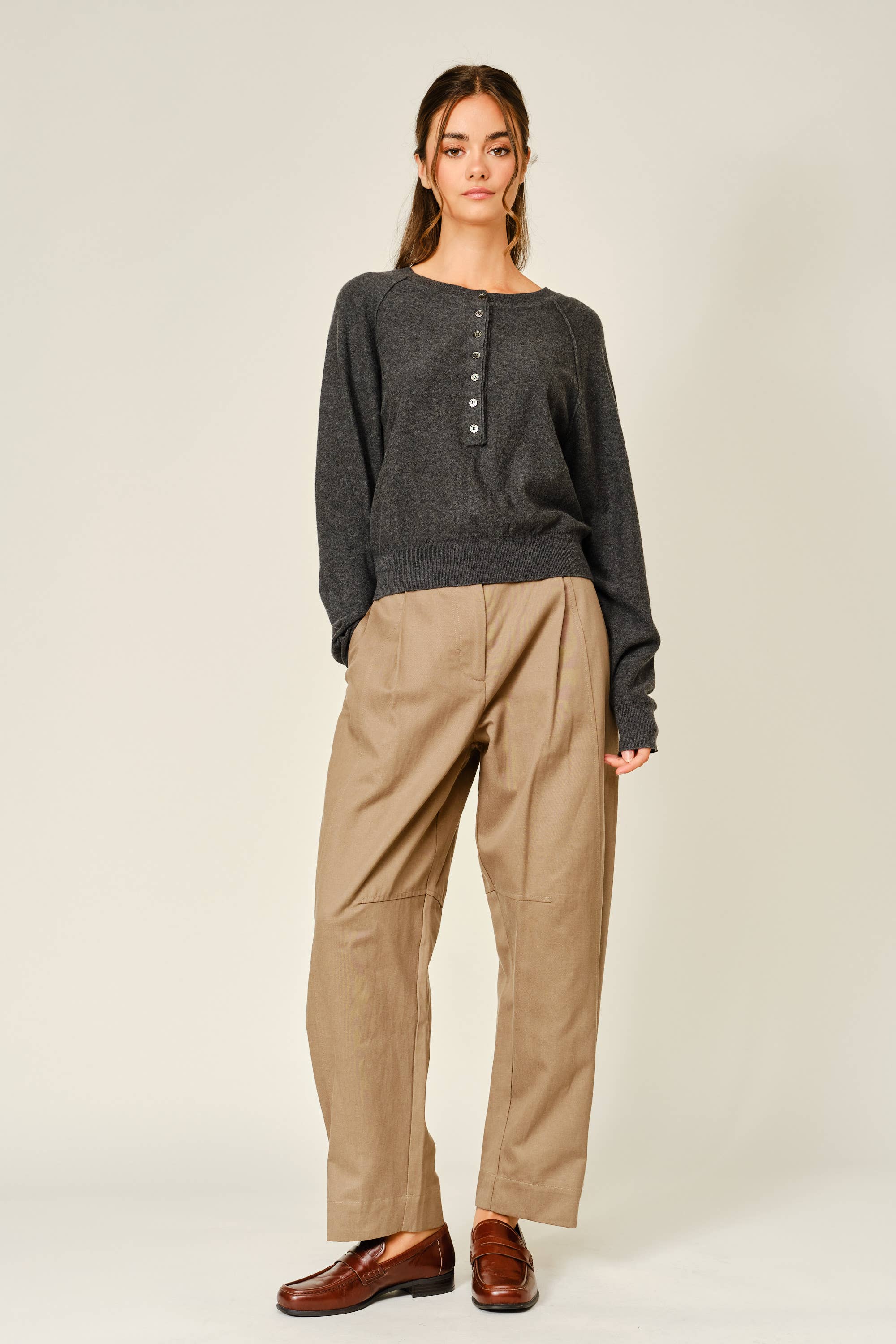 Cashmere Henley Sweater