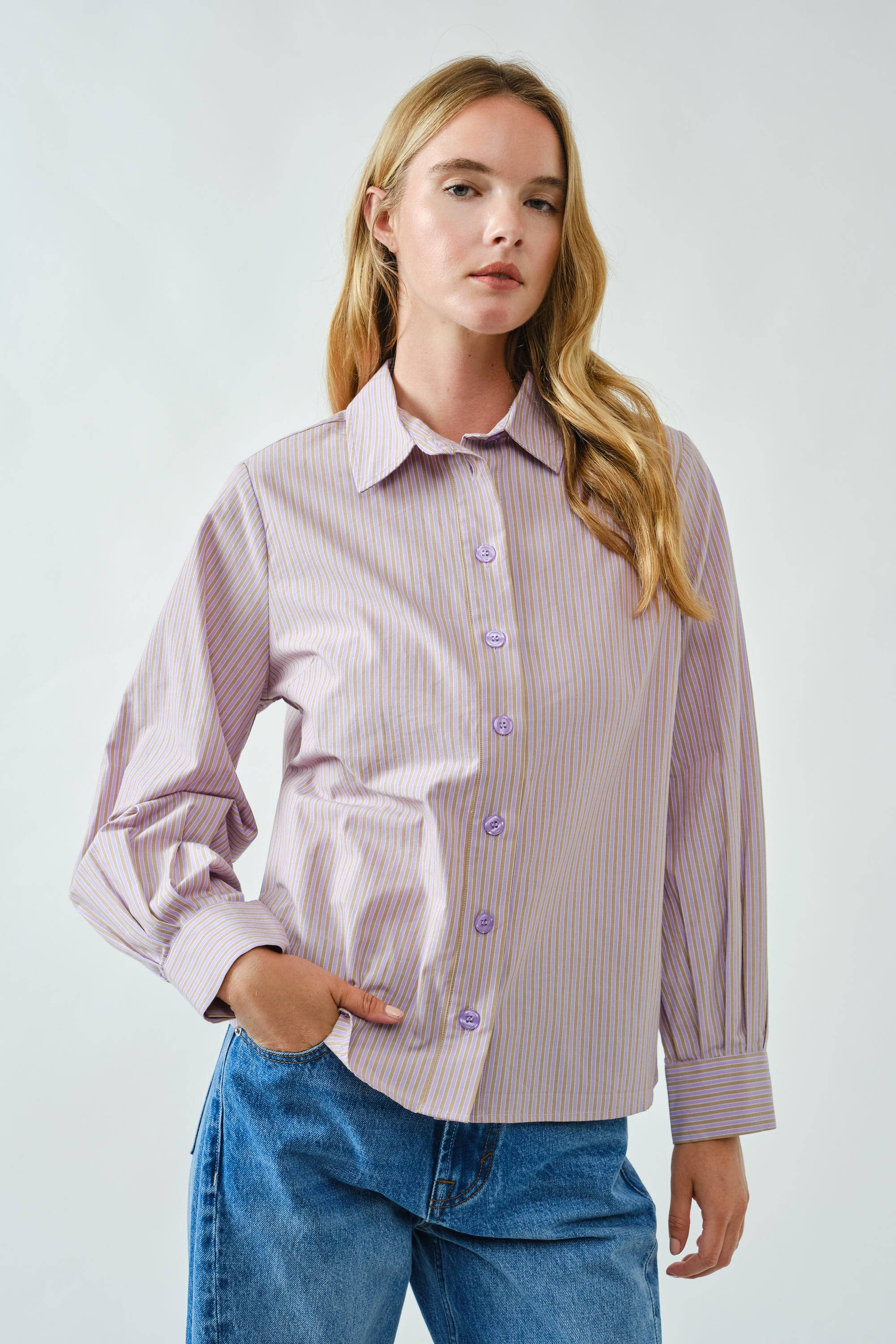 Soft striped button shirt - ACME FINE GOODS