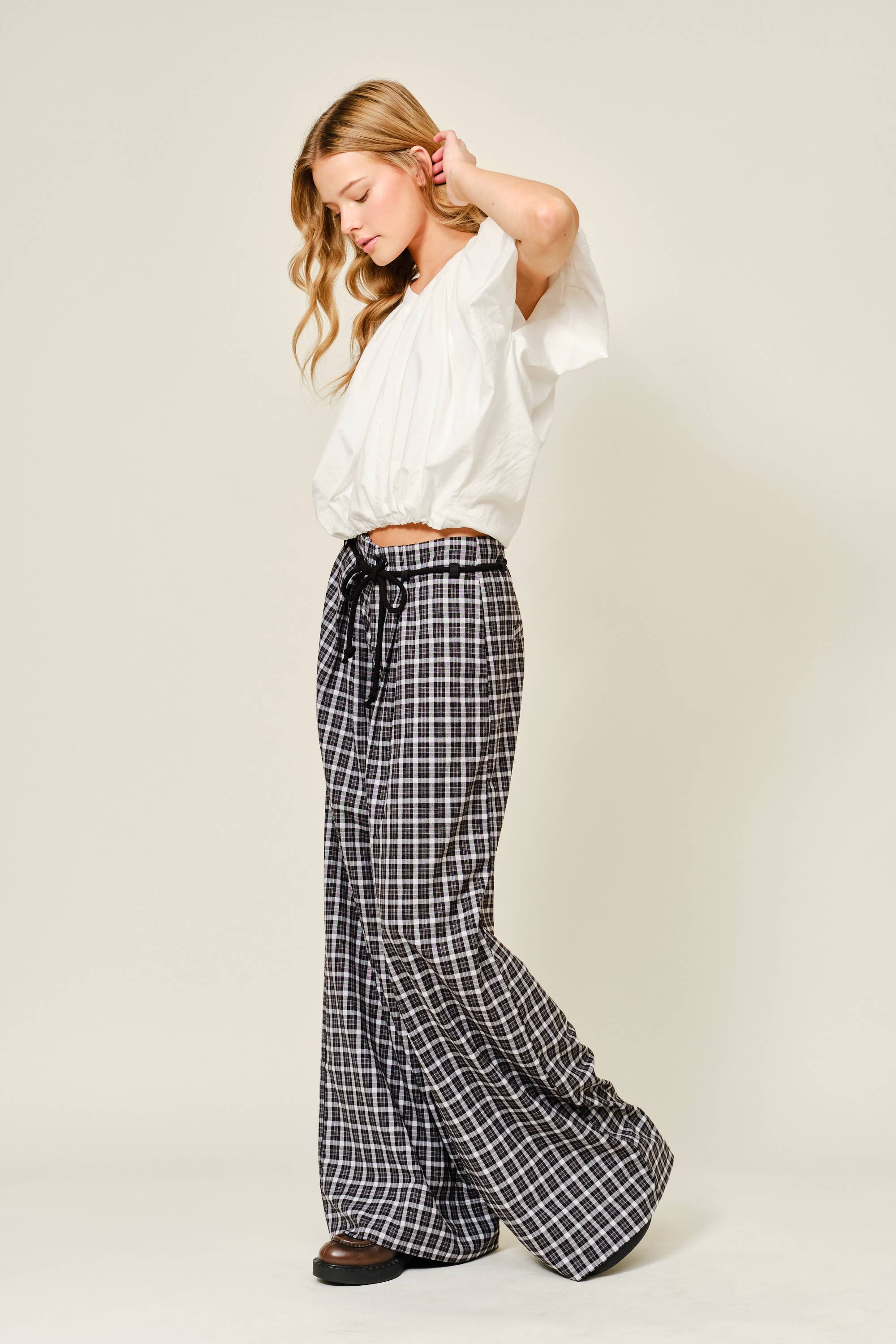 Drawstring Hem Blouse