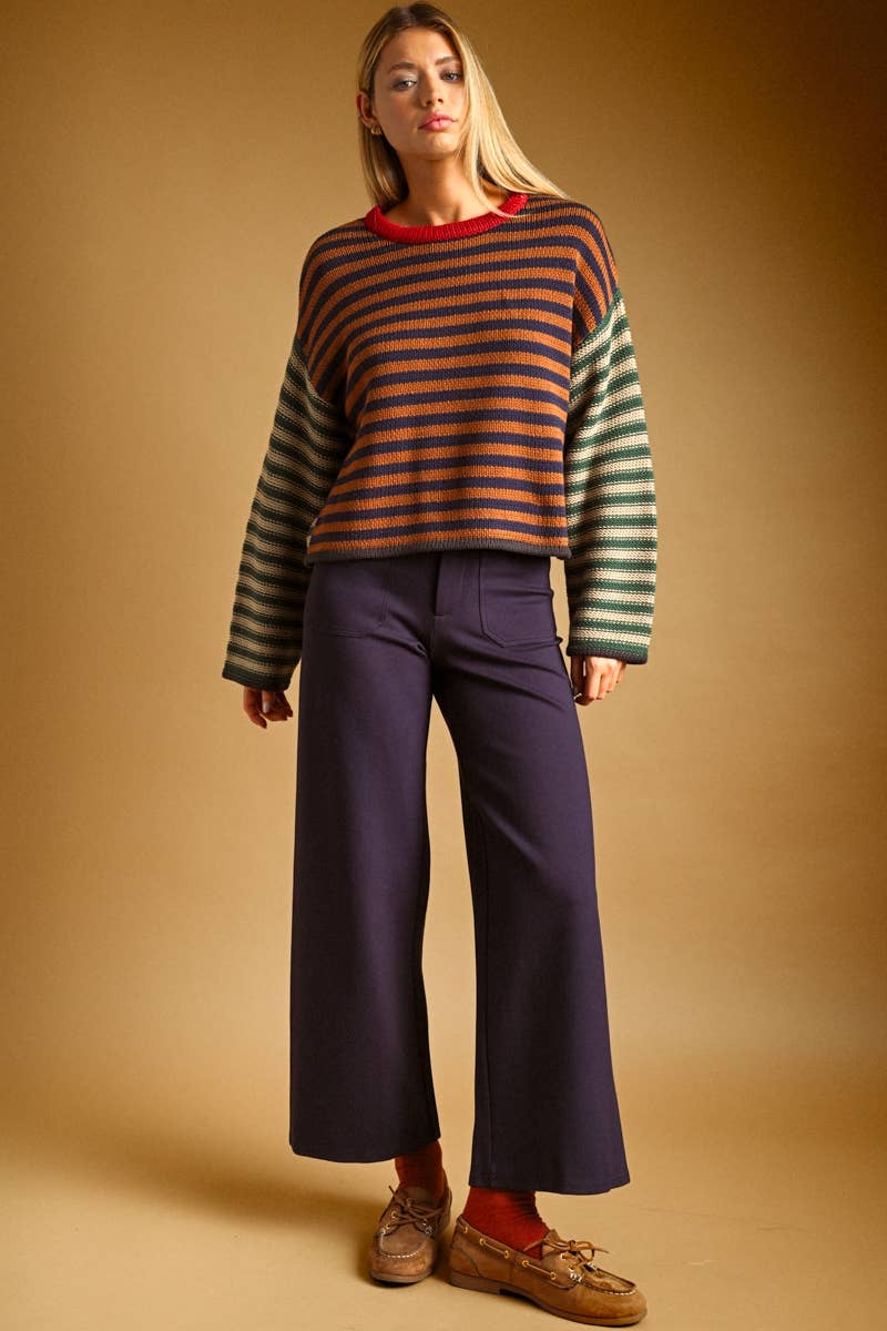 Striped Cotton Sweater
