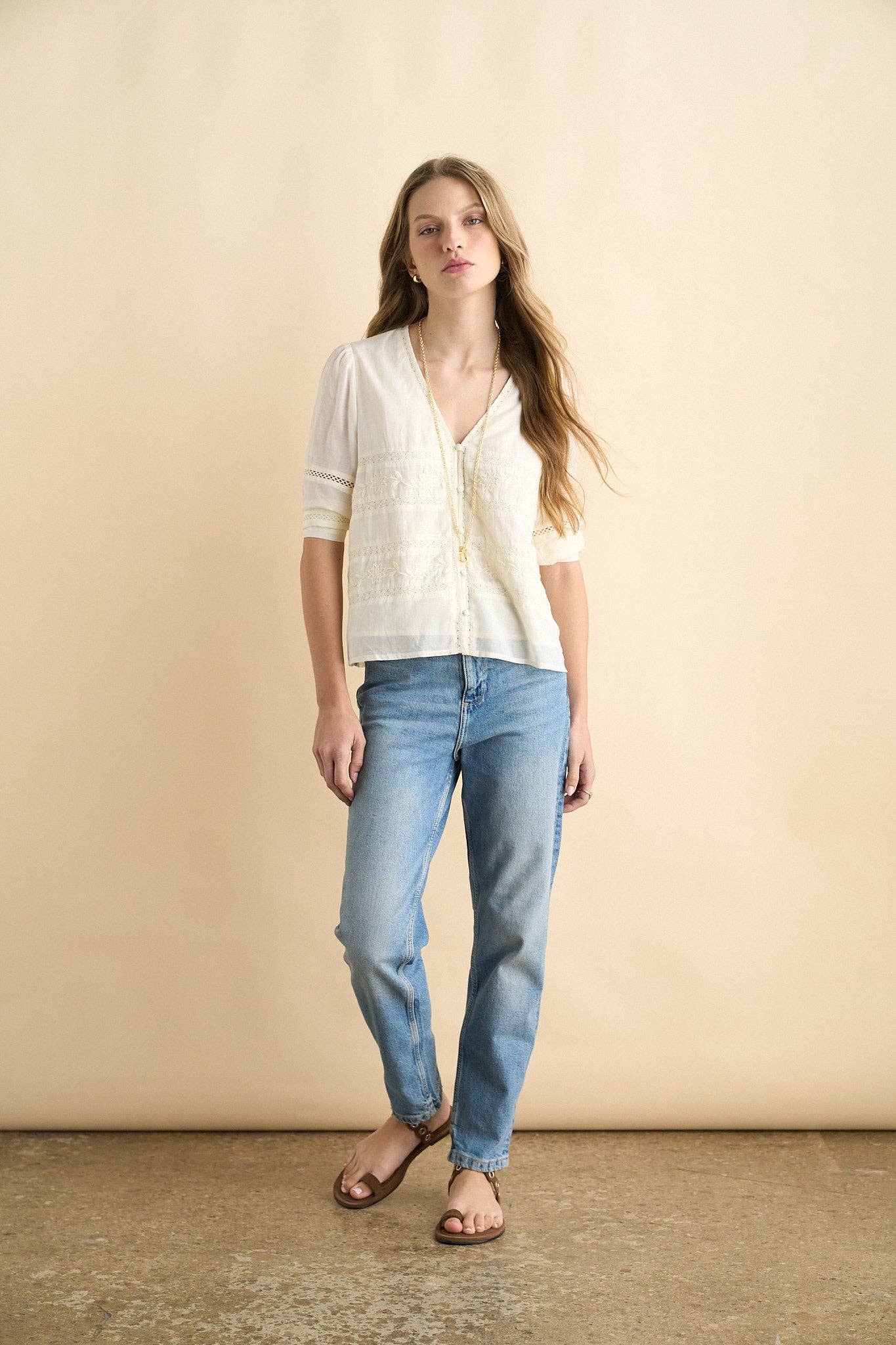 Kala blouse ecru - ACME FINE GOODS