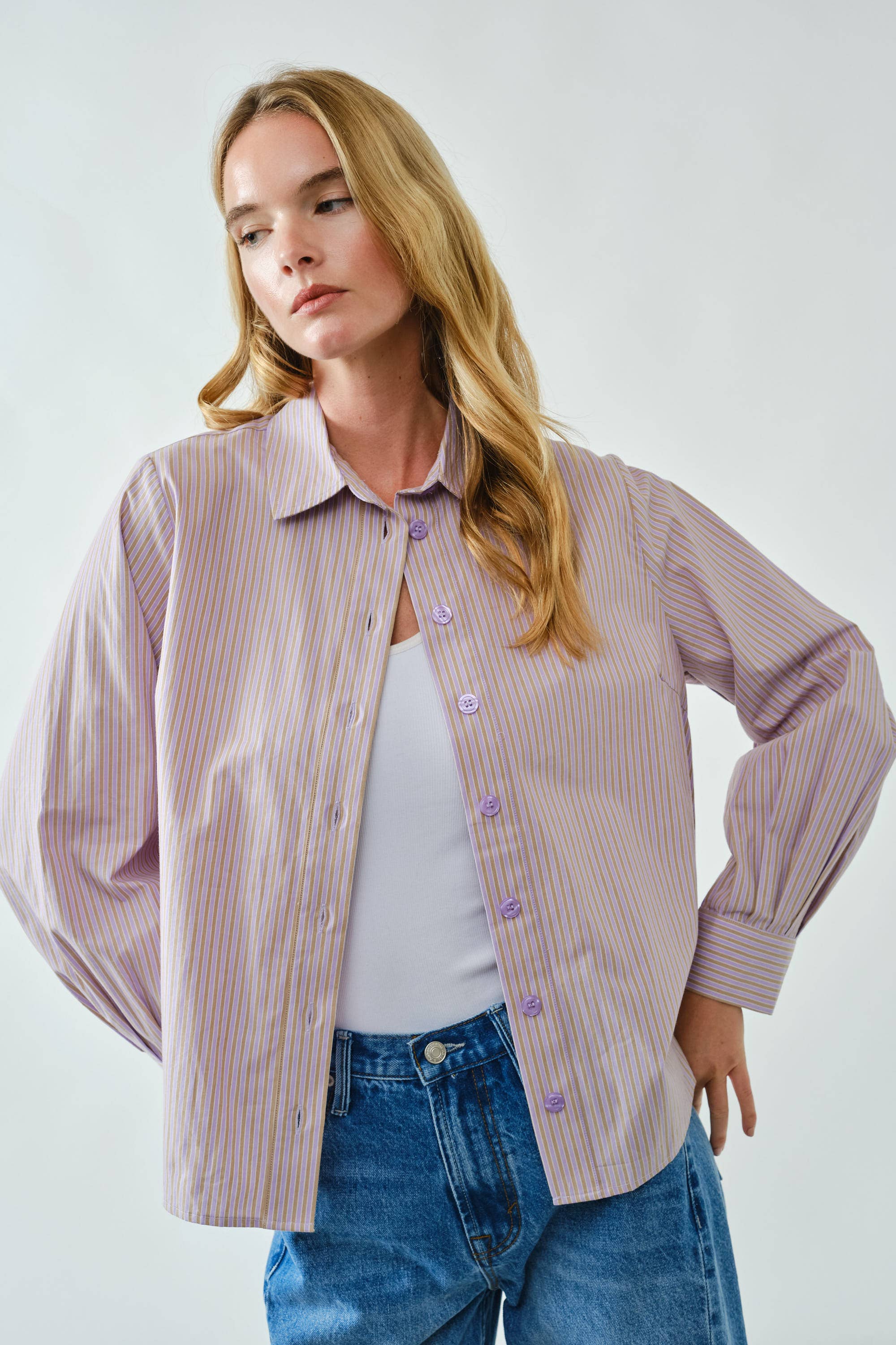 Soft striped button shirt - ACME FINE GOODS