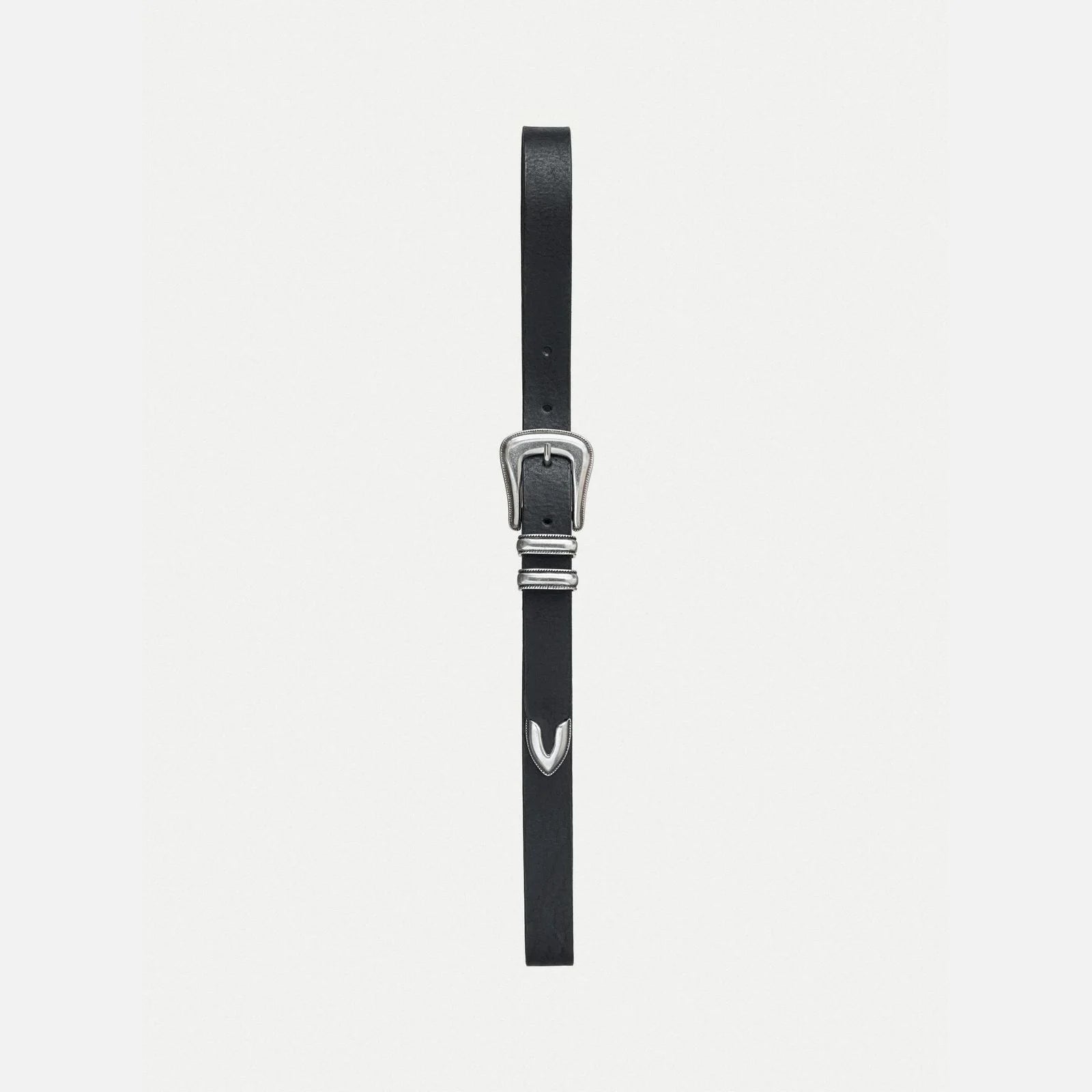 Unisex Western Silver Belt