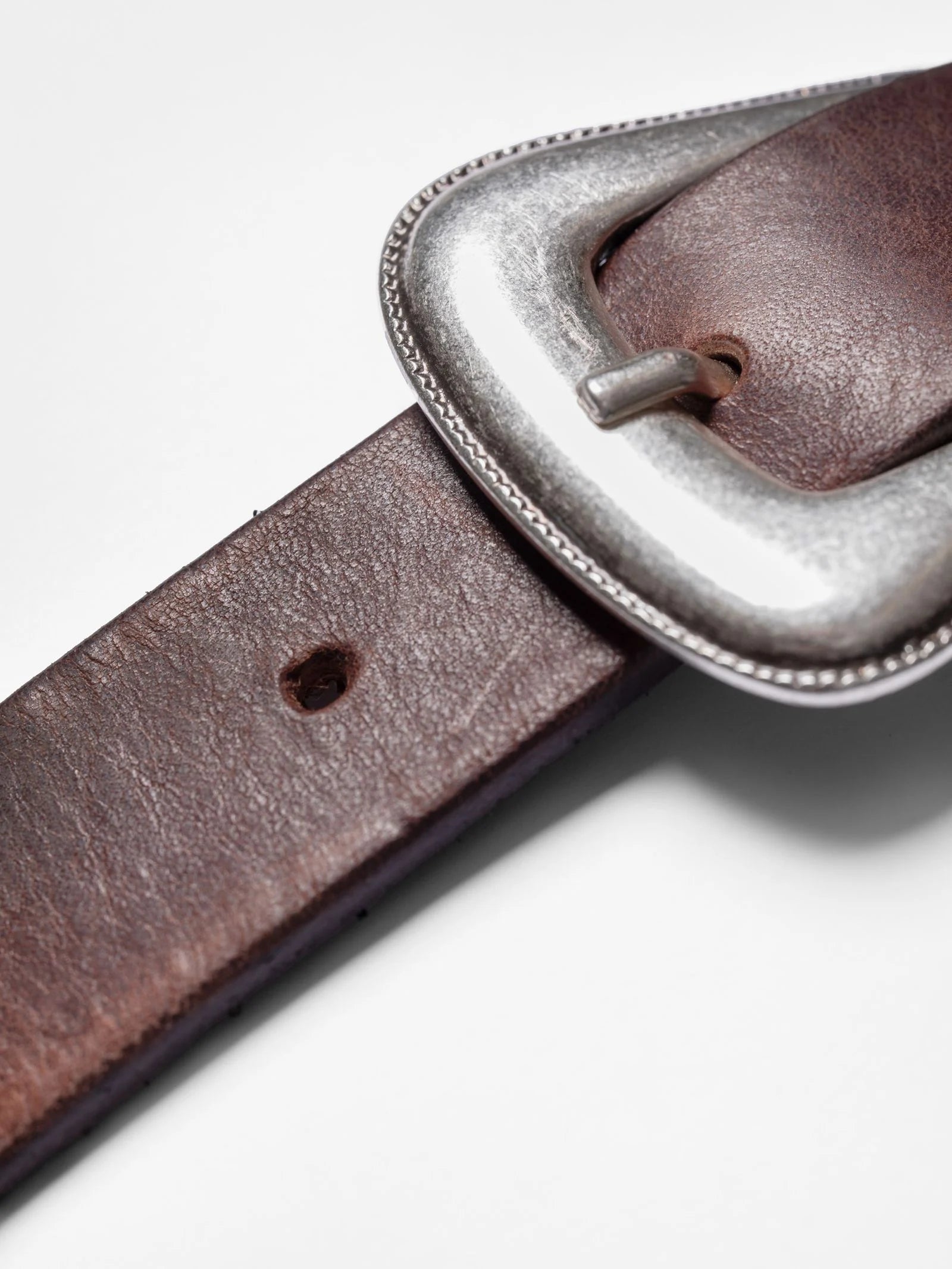 Unisex Western Silver Belt