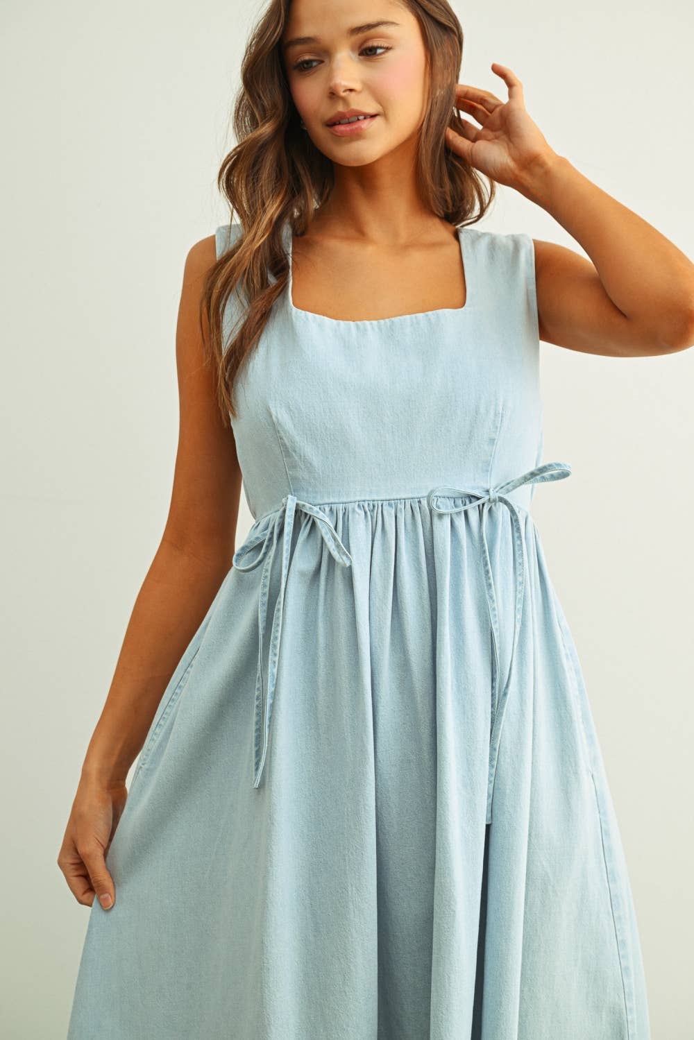 Chambray Tank Dress