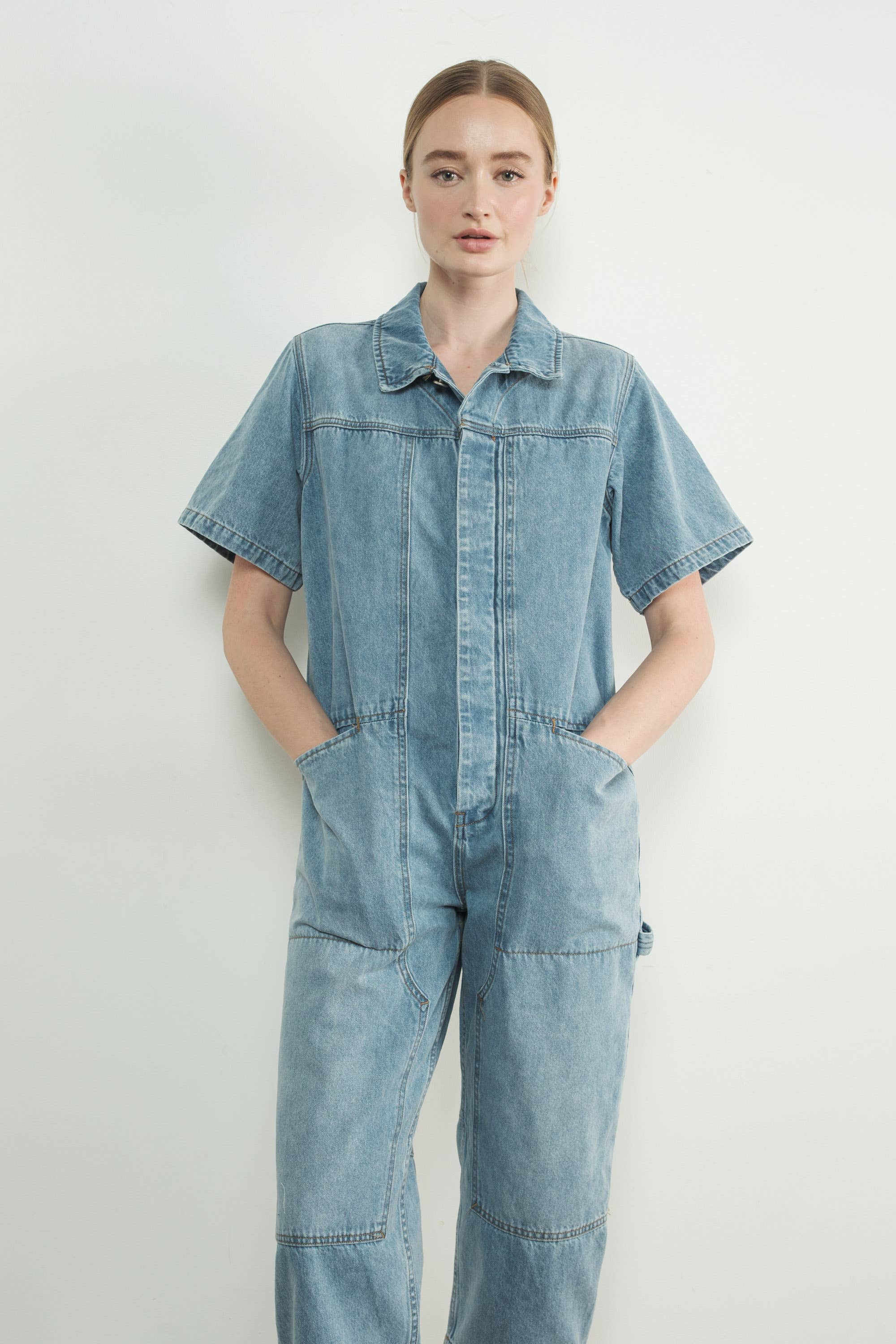 Vintage Style Denim Jumpsuit - ACME FINE GOODS