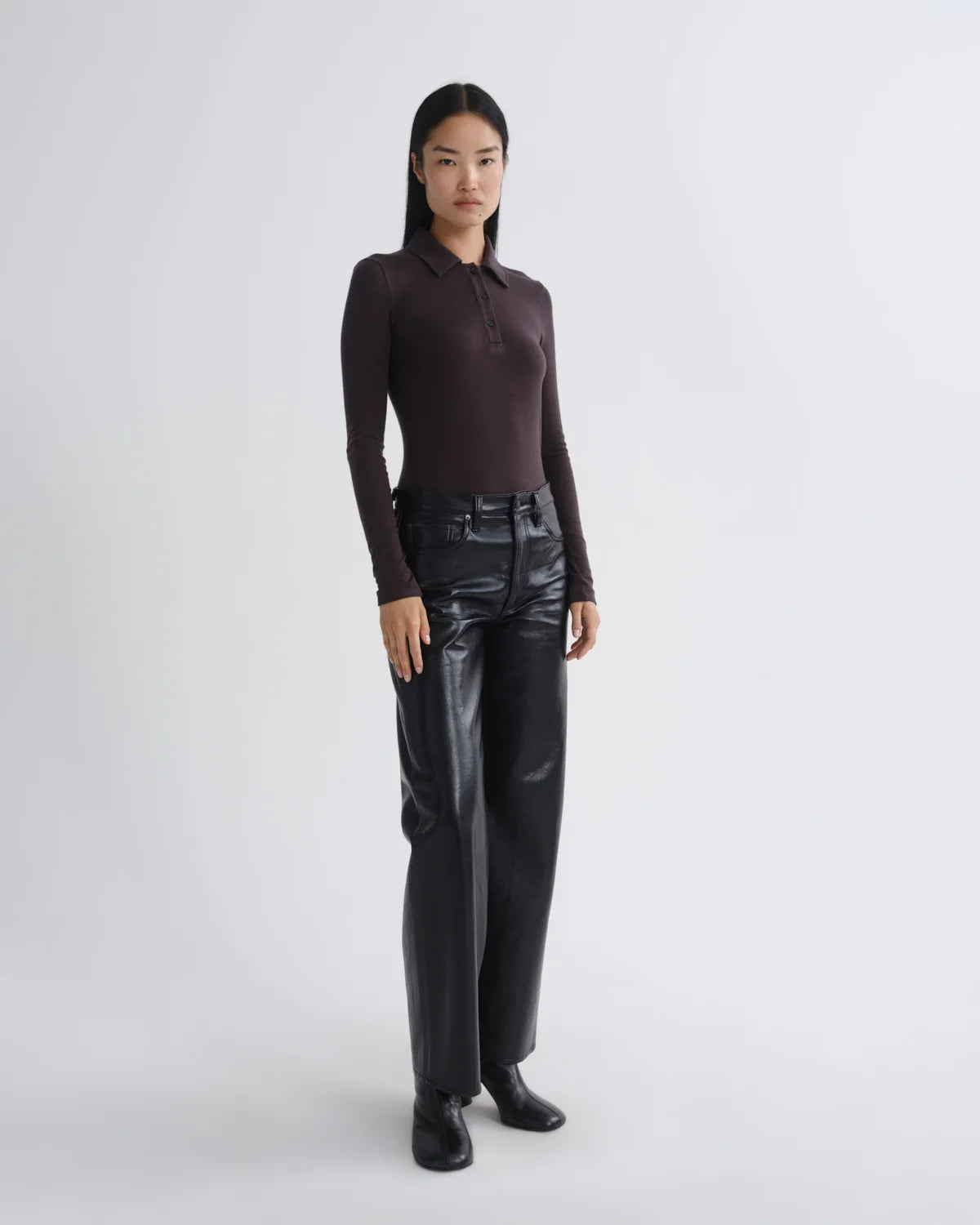 Arc Jean in Recycled Leather