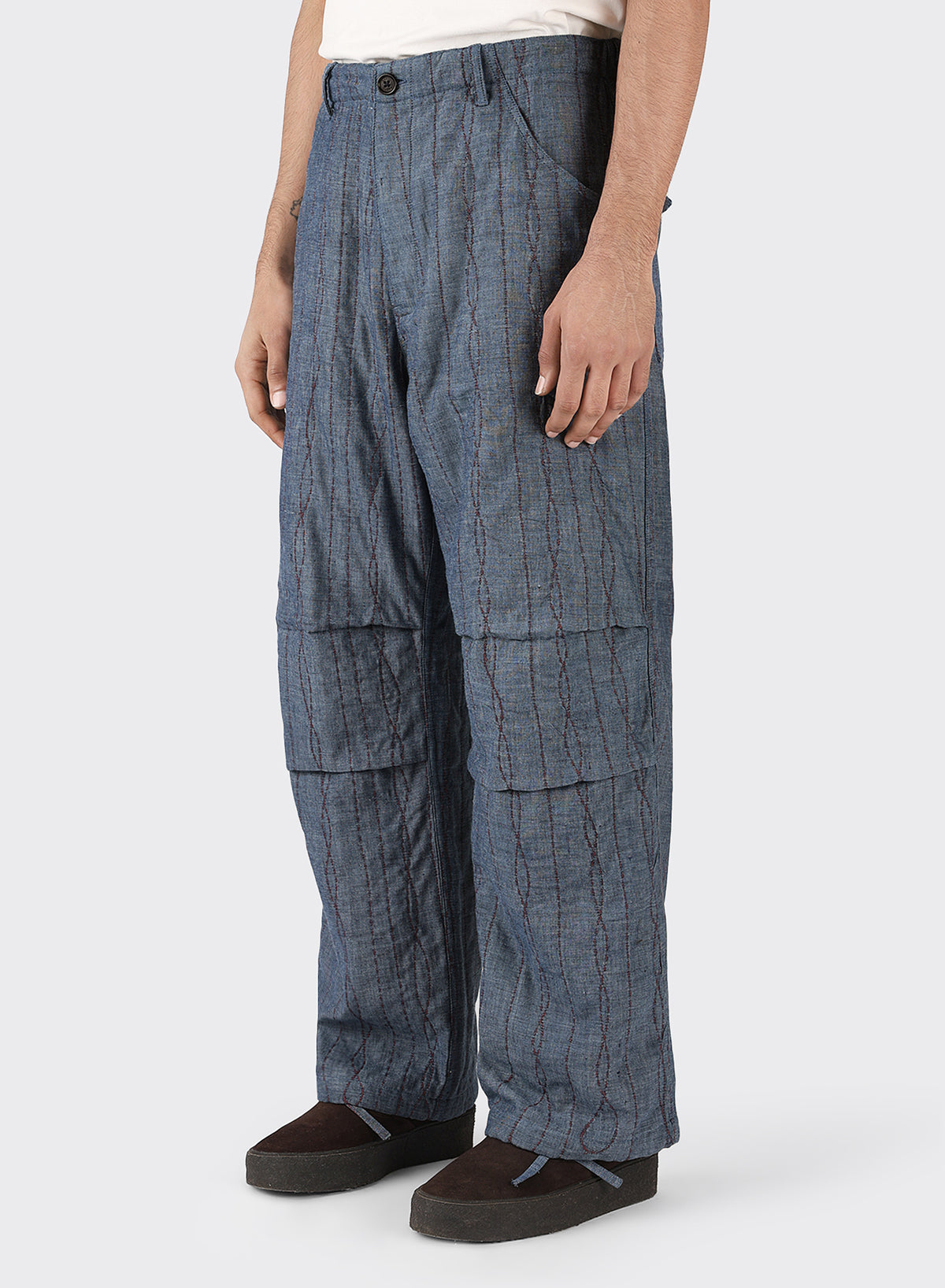 Abeer Trouser in Chambray
