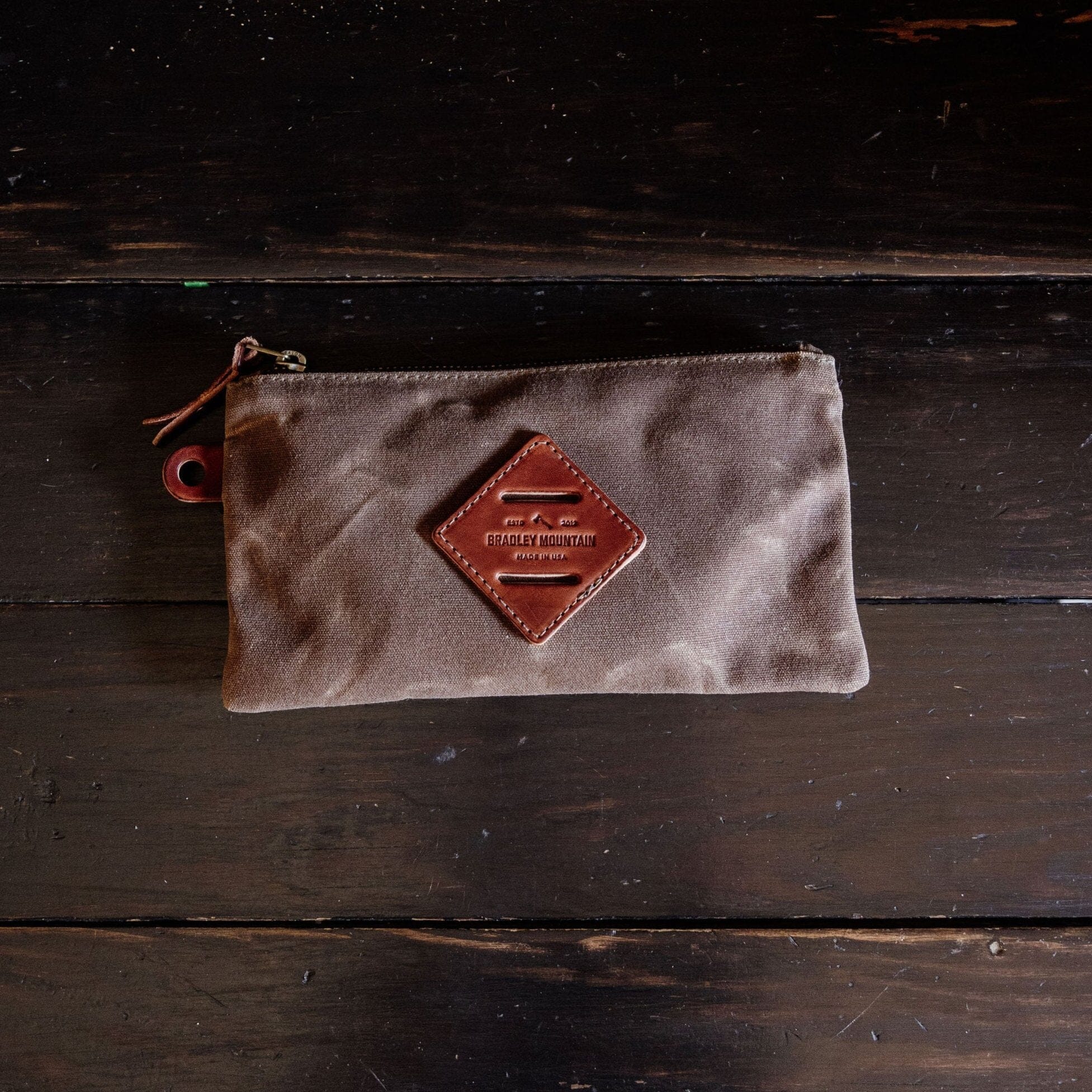 Waxed Canvas Zip Pouch