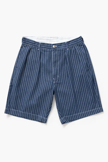 Pinstripe Denim Part Timer Shorts - ACME FINE GOODS