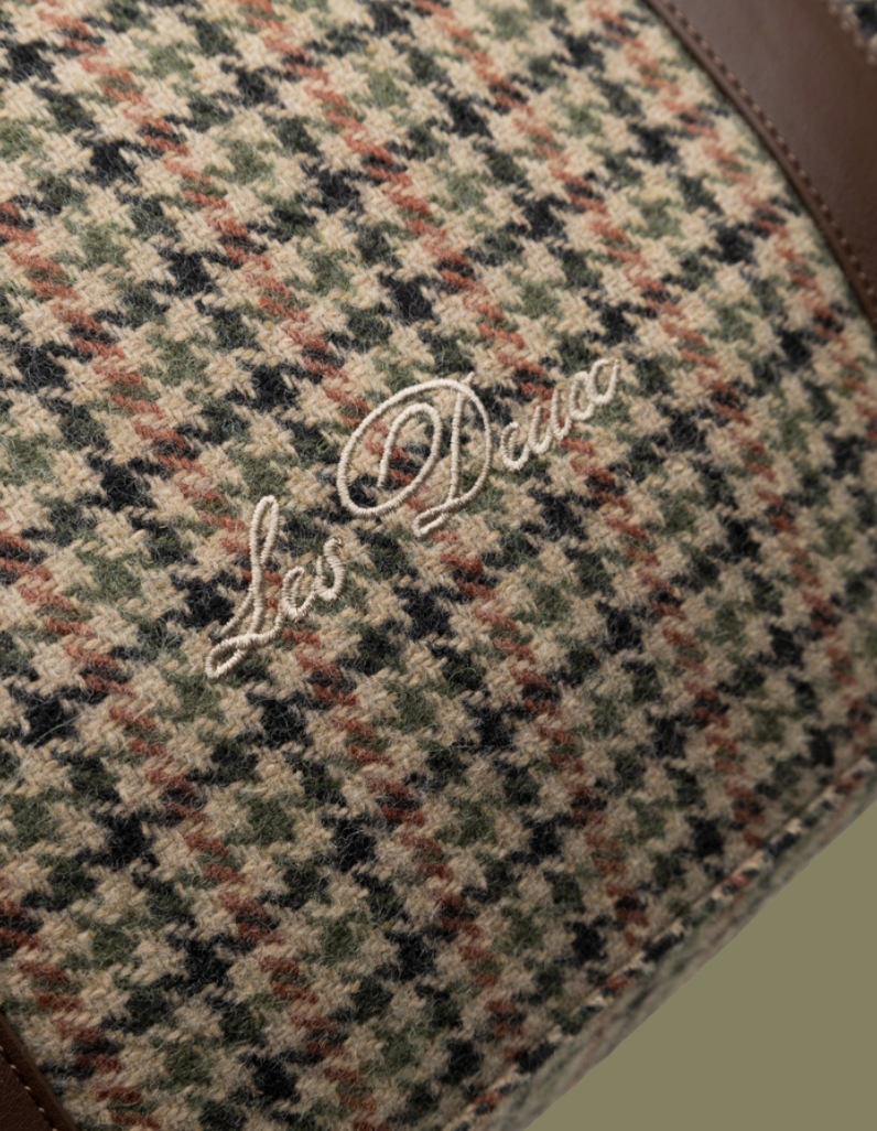Houndstooth Wool Weekend Bag - ACME FINE GOODS