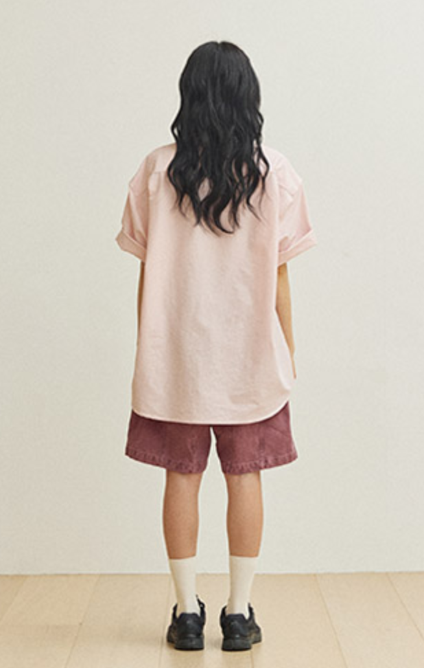 Relaxed Seersucker Halfshirt - ACME FINE GOODS