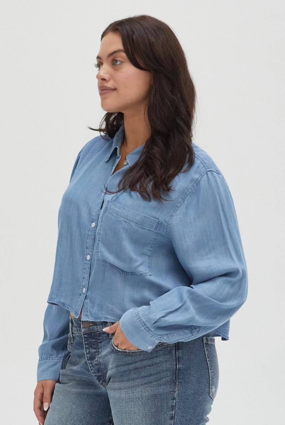 Ellison Button-Up Denim Shirt - ACME FINE GOODS