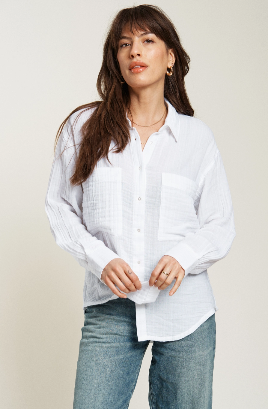 Pierre Button-Up Gauze Shirt - ACME FINE GOODS