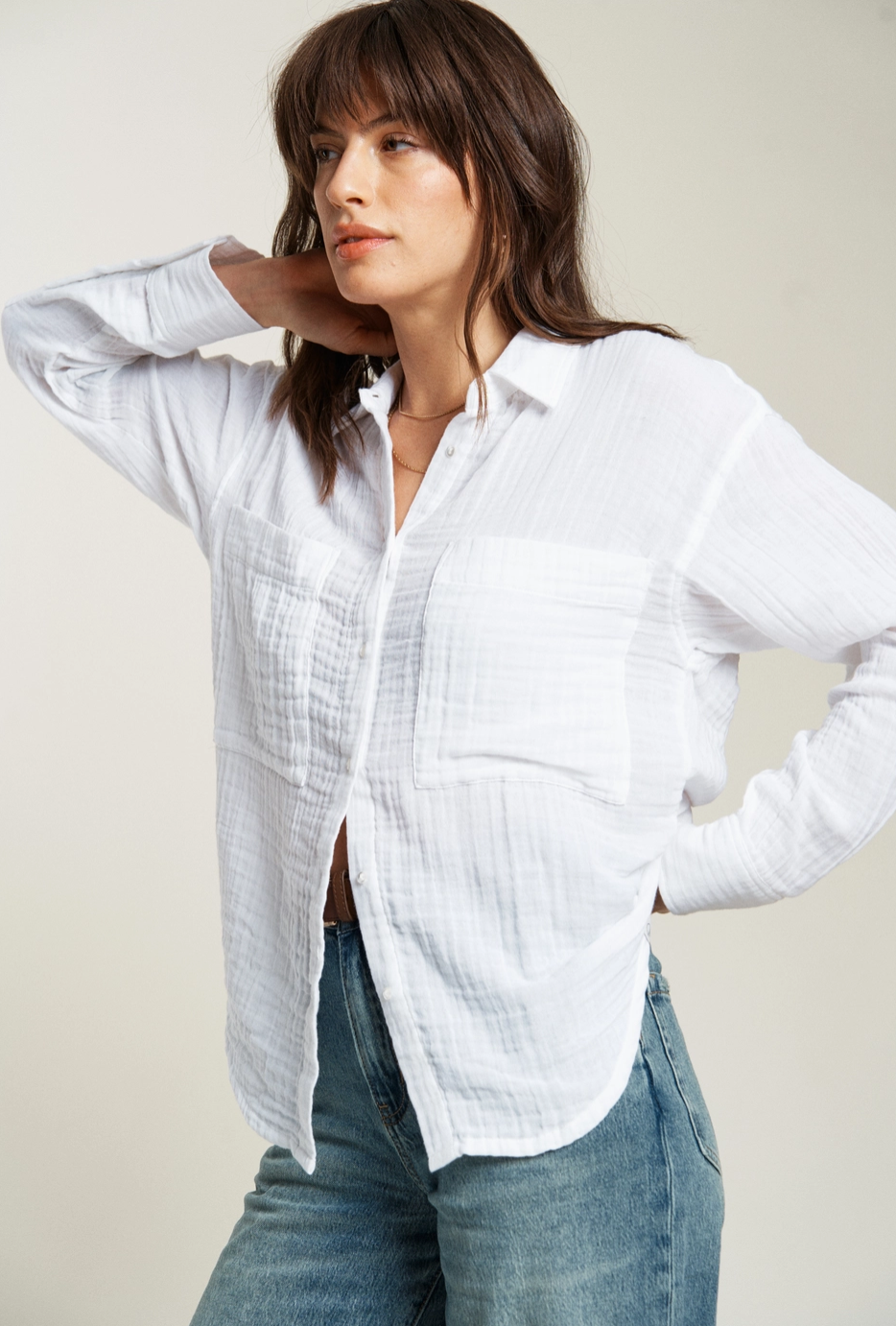 Pierre Button-Up Gauze Shirt - ACME FINE GOODS