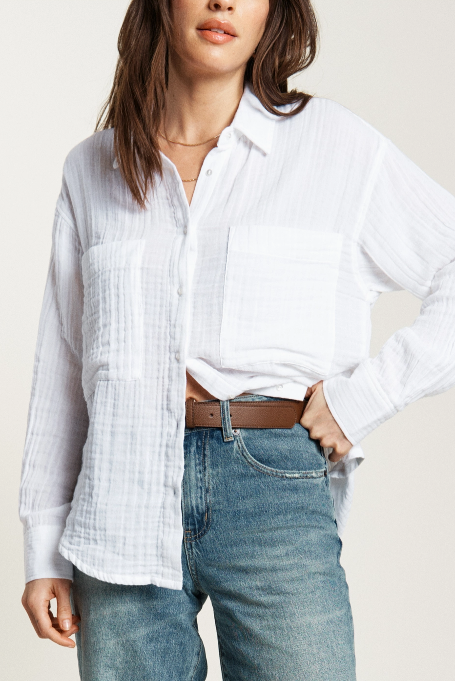 Pierre Button-Up Gauze Shirt - ACME FINE GOODS
