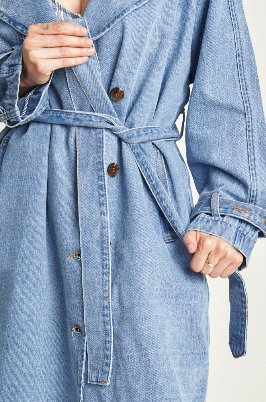 Ryland Denim Trench Coat - ACME FINE GOODS