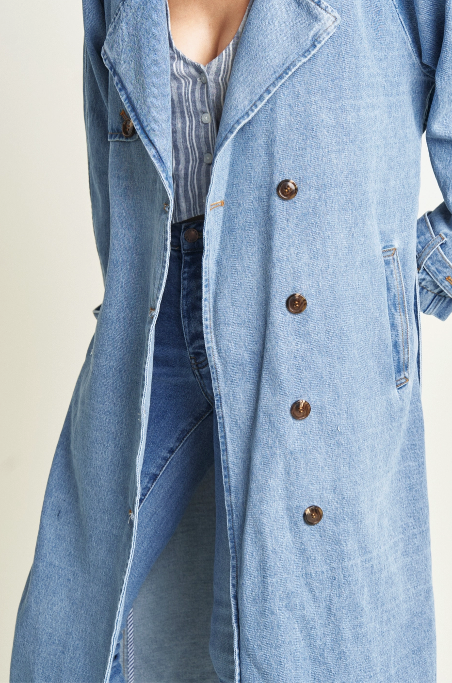 Ryland Denim Trench Coat - ACME FINE GOODS