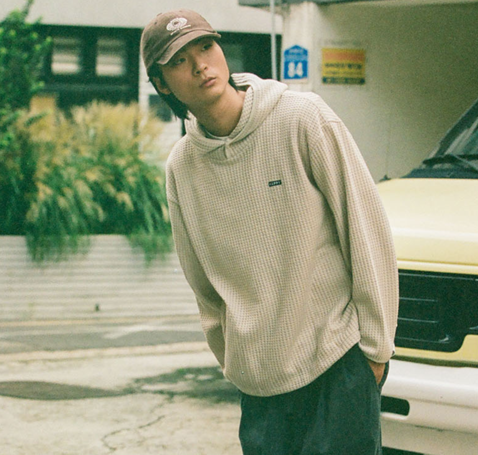 Waffle Button Hoodie - ACME FINE GOODS