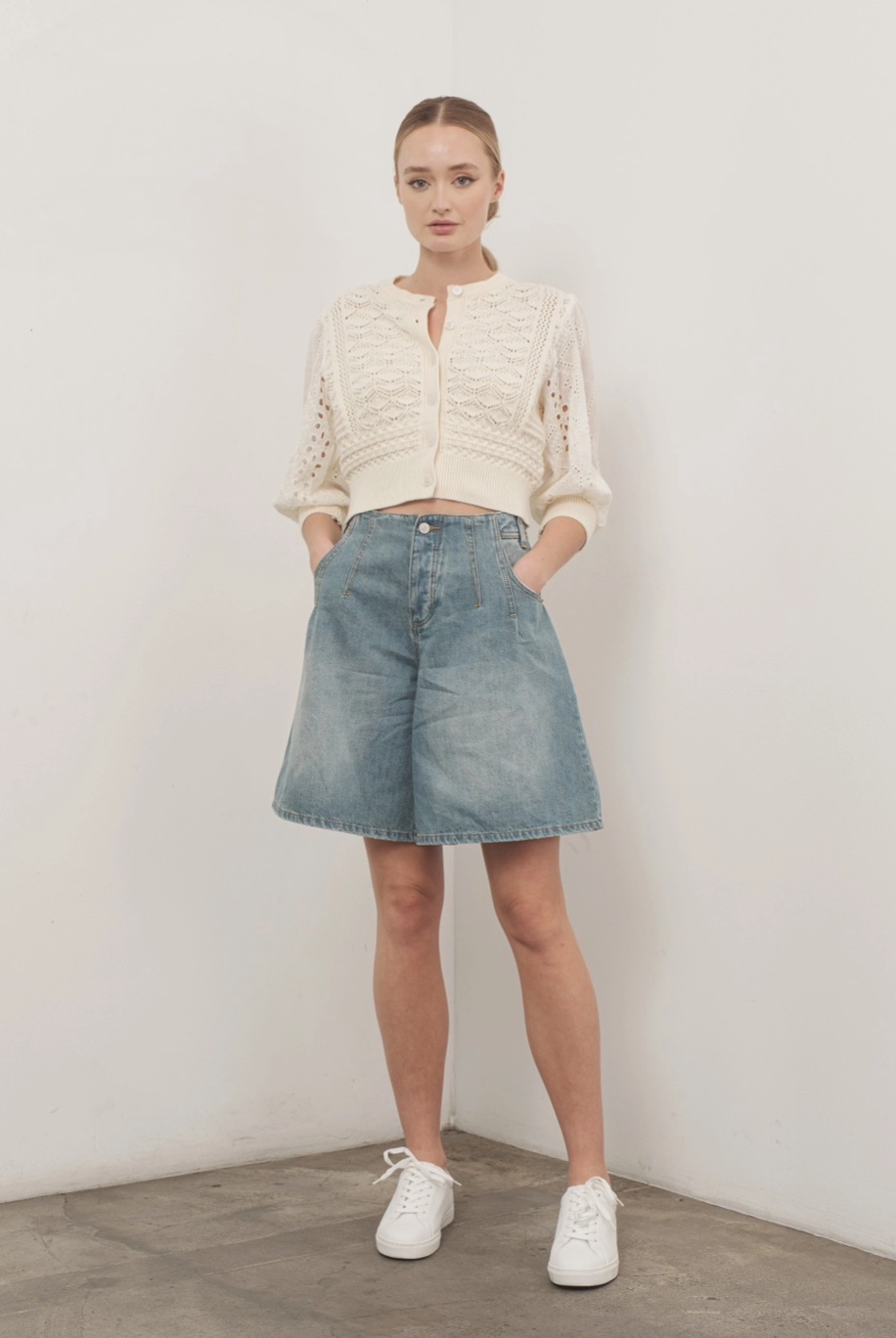 Hendry 3/4 Sleeves See Through Cardigan - ACME FINE GOODS