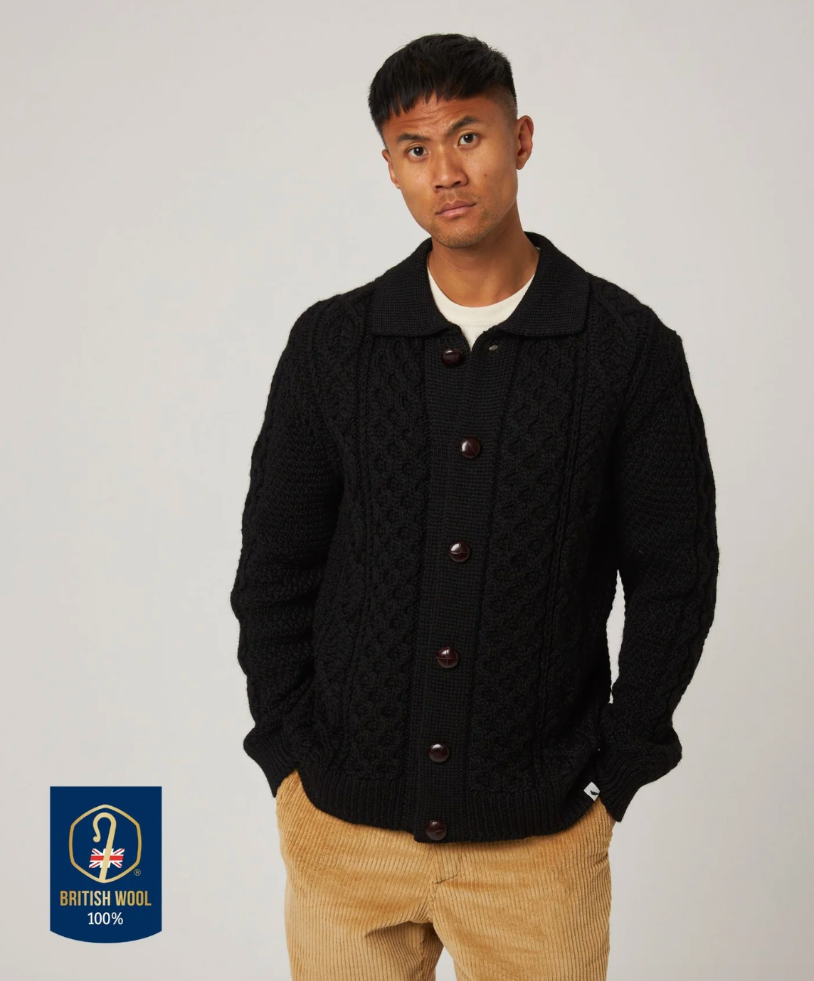 Hudson Aran Cardigan by Peregrine - ACME FINE GOODS
