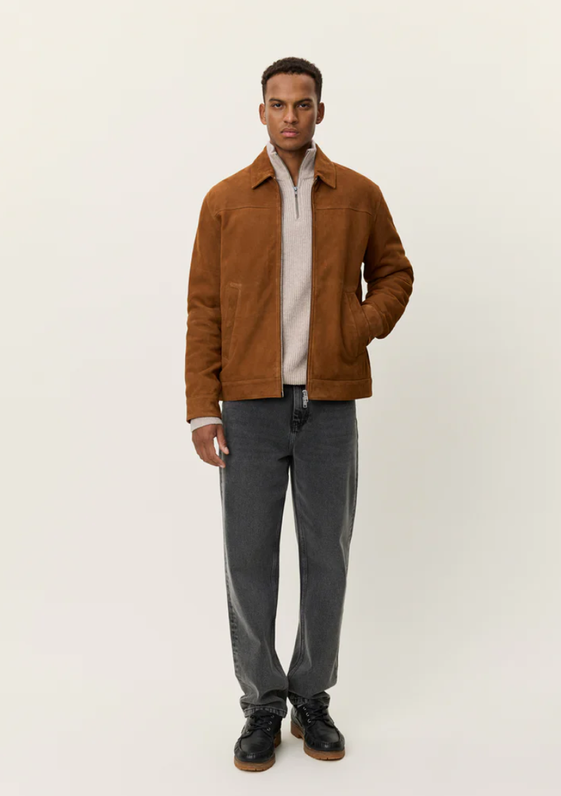 Nyle Suede Coach Jacket