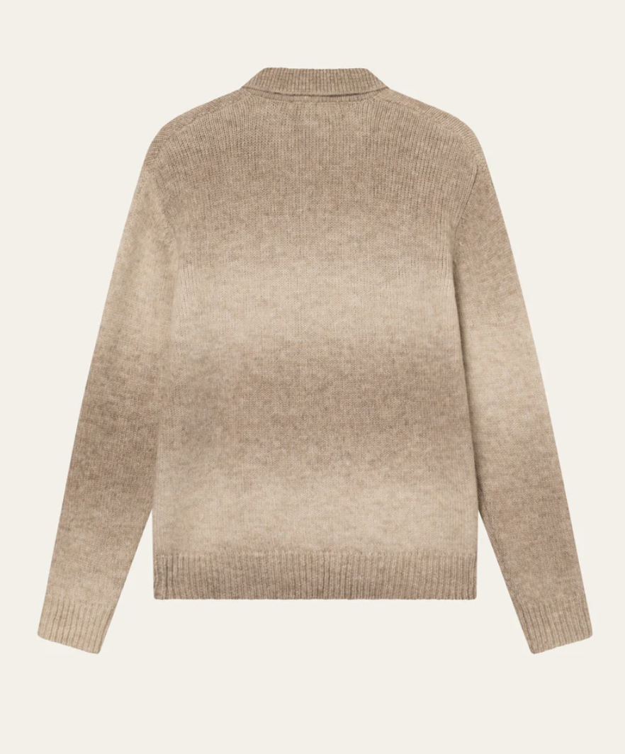 Gannon Gradient Zipper Cardigan